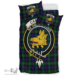Scottish Campbell of Cawdor Modern Clan Tartan Bedding Set - Crest Classic Scottish Plaid Tartan Plaid