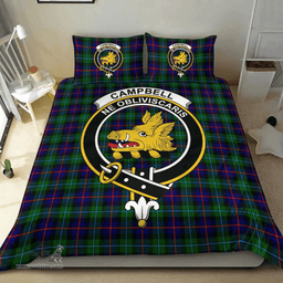 Scottish Campbell of Cawdor Modern Clan Tartan Bedding Set - Crest Classic Scottish Plaid Tartan Plaid