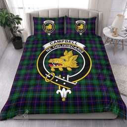 Scottish Campbell of Cawdor Modern Clan Tartan Bedding Set - Crest Classic Scottish Plaid Tartan Plaid