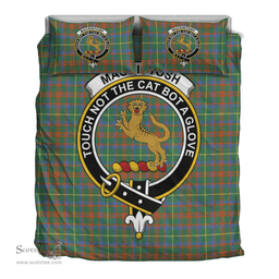Scottish MacKintosh Hunting Ancient Clan Tartan Bedding Set - Crest Classic Scottish Plaid Tartan Plaid