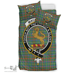 Scottish MacKintosh Hunting Ancient Clan Tartan Bedding Set - Crest Classic Scottish Plaid Tartan Plaid