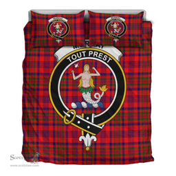 Scottish Murray of Tulloch Modern Clan Tartan Bedding Set - Crest Classic Scottish Plaid Tartan Plaid