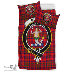 Scottish Murray of Tulloch Modern Clan Tartan Bedding Set - Crest Classic Scottish Plaid Tartan Plaid