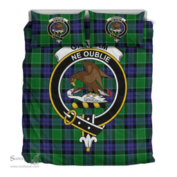 Scottish Graham of Menteith Modern Clan Tartan Bedding Set - Crest Classic Scottish Plaid Tartan Plaid