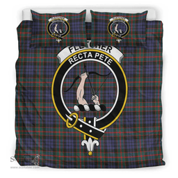 Scottish Fletcher of Dunans Clan Tartan Bedding Set - Crest Classic Scottish Plaid Tartan Plaid