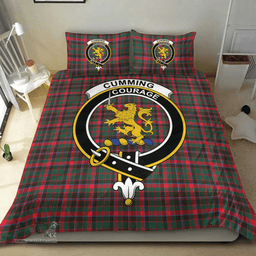 Scottish Cumming Hunting Modern Clan Tartan Bedding Set - Crest Classic Scottish Plaid Tartan Plaid
