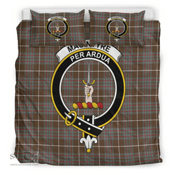 Scottish MacIntyre Hunting Weathered Clan Tartan Bedding Set - Crest Classic Scottish Plaid Tartan Plaid