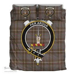 Scottish MacIntyre Hunting Weathered Clan Tartan Bedding Set - Crest Classic Scottish Plaid Tartan Plaid