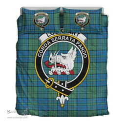 Scottish Lockhart Modern Clan Tartan Bedding Set - Crest Classic Scottish Plaid Tartan Plaid