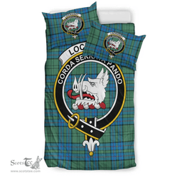 Scottish Lockhart Modern Clan Tartan Bedding Set - Crest Classic Scottish Plaid Tartan Plaid
