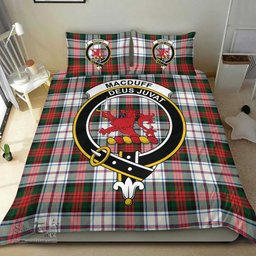 Scottish MacDuff Dress Modern Clan Tartan Bedding Set - Crest Classic Scottish Plaid Tartan Plaid
