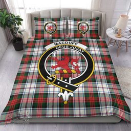 Scottish MacDuff Dress Modern Clan Tartan Bedding Set - Crest Classic Scottish Plaid Tartan Plaid