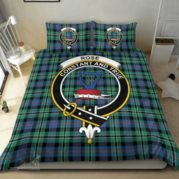 Scottish Rose Hunting Ancient Clan Tartan Bedding Set - Crest Classic Scottish Plaid Tartan Plaid