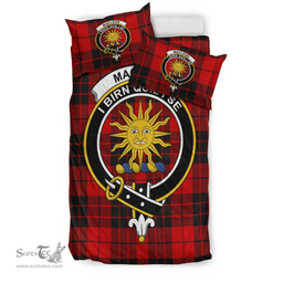 Scottish MacLeod of Raasay Clan Tartan Bedding Set - Crest Classic Scottish Plaid Tartan Plaid