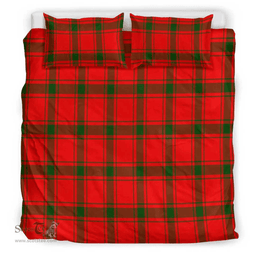Scottish Macdonald Of Sleat Clan Tartan Bedding Set - Classic Scottish Plaid Tartan Plaid