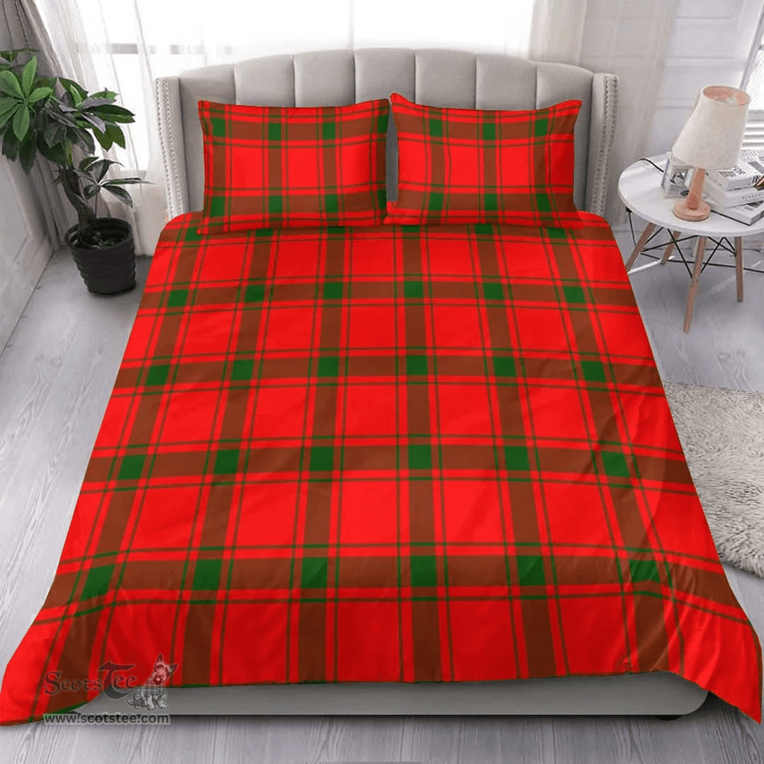 Scottish Macdonald Of Sleat Clan Tartan Bedding Set - Classic Scottish Plaid Tartan Plaid