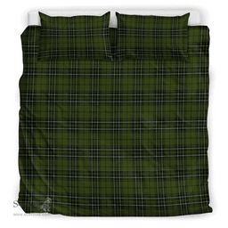 Scottish Maclean Hunting Ancient Clan Tartan Bedding Set - Classic Scottish Plaid Tartan Plaid