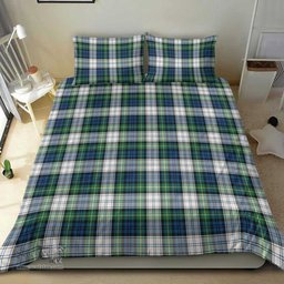 Scottish Gordon Dress Ancient Clan Tartan Bedding Set - Classic Scottish Plaid Tartan Plaid