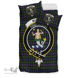 Scottish Murray of Atholl Modern Clan Tartan Bedding Set - Crest Classic Scottish Plaid Tartan Plaid