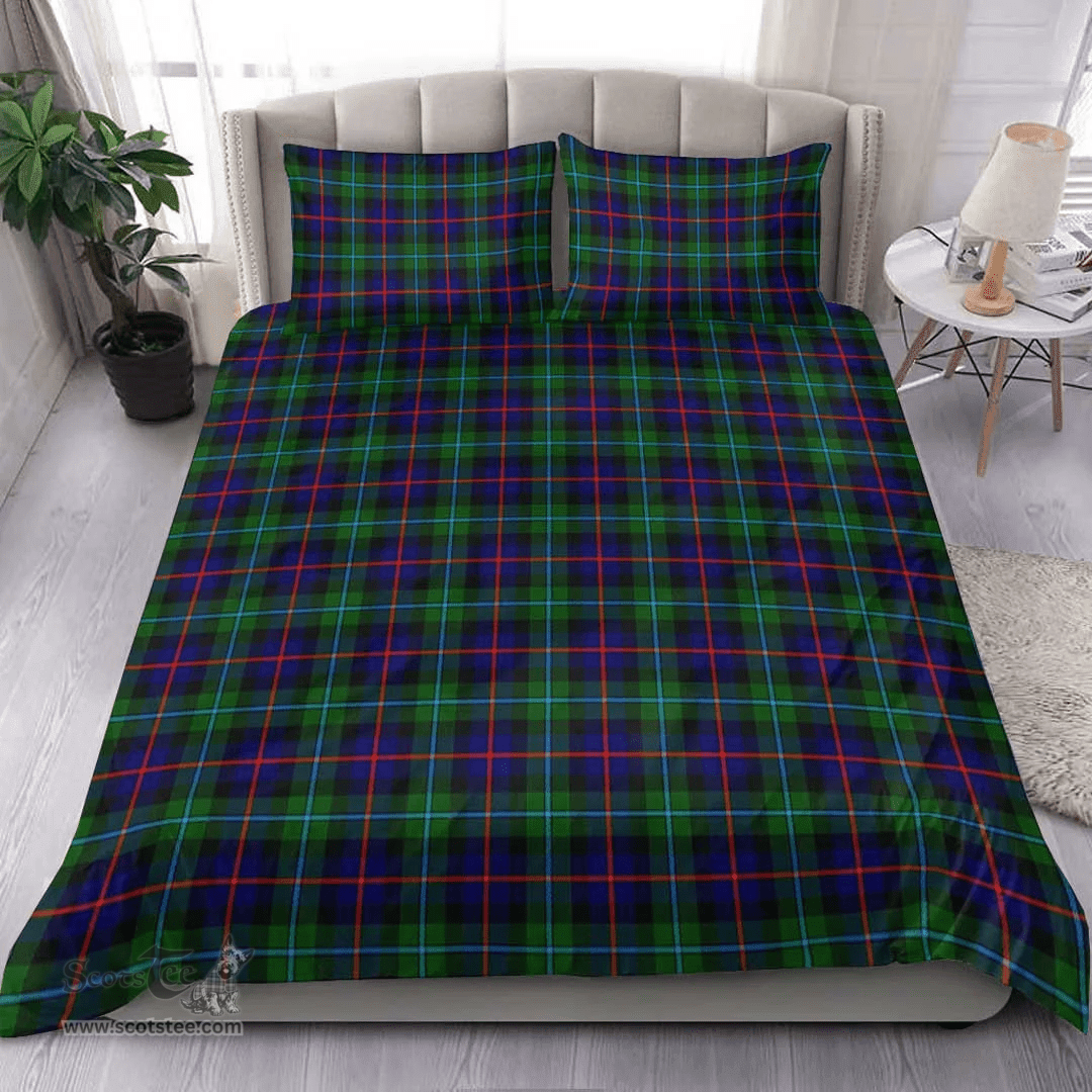 Scottish Campbell Of Cawdor Modern Clan Tartan Bedding Set - Classic Scottish Plaid Tartan Plaid