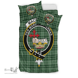 Scottish MacDonald Lord of the Isles Hunting Clan Tartan Bedding Set - Crest Classic Scottish Plaid Tartan Plaid