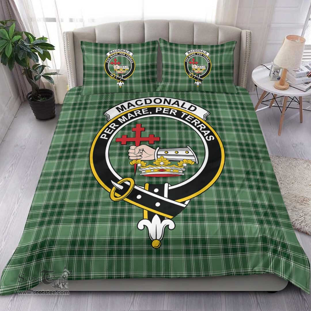Scottish MacDonald Lord of the Isles Hunting Clan Tartan Bedding Set - Crest Classic Scottish Plaid Tartan Plaid