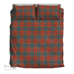 Scottish Maclean Of Duart Ancient Clan Tartan Bedding Set - Classic Scottish Plaid Tartan Plaid
