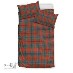 Scottish Maclean Of Duart Ancient Clan Tartan Bedding Set - Classic Scottish Plaid Tartan Plaid