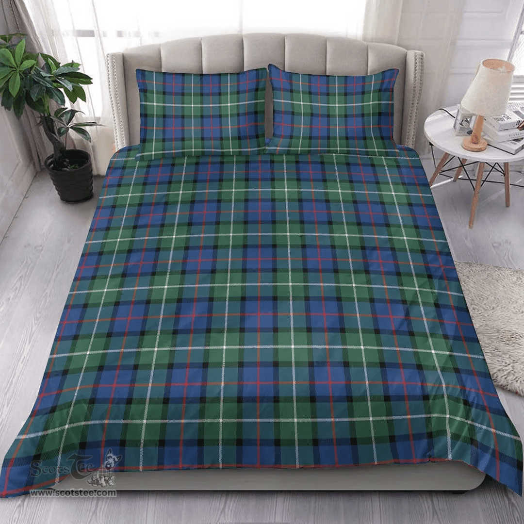 Scottish Davidson Of Tulloch Clan Tartan Bedding Set - Classic Scottish Plaid Tartan Plaid