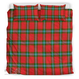 Scottish Maclaine Of Loch Buie Hunting Ancient Clan Tartan Bedding Set - Classic Scottish Plaid Tartan Plaid