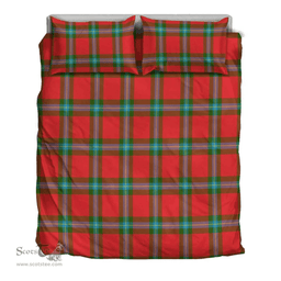 Scottish Maclaine Of Loch Buie Hunting Ancient Clan Tartan Bedding Set - Classic Scottish Plaid Tartan Plaid