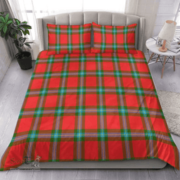 Scottish Maclaine Of Loch Buie Hunting Ancient Clan Tartan Bedding Set - Classic Scottish Plaid Tartan Plaid