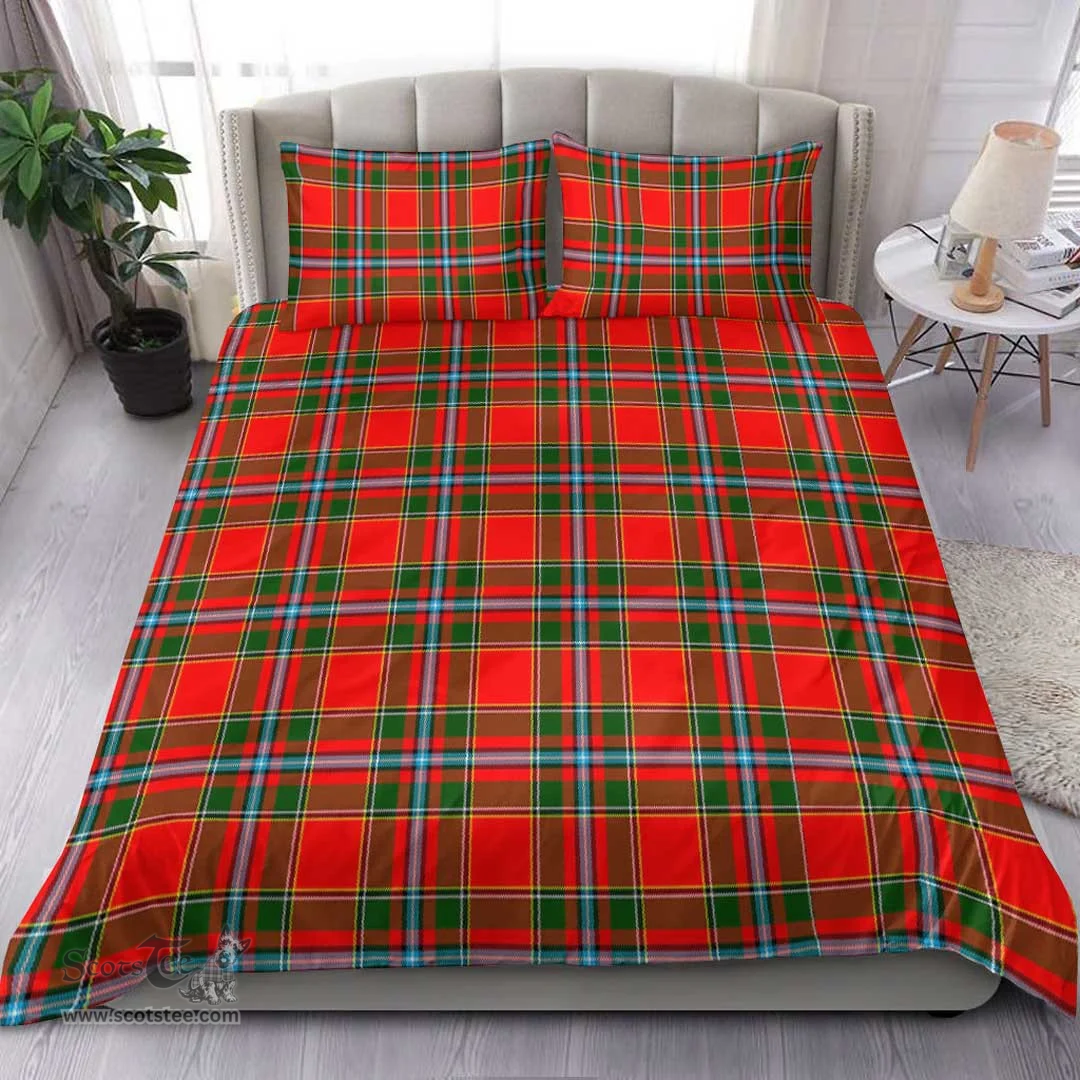 Scottish Drummond Of Perth Clan Tartan Bedding Set - Classic Scottish Plaid Tartan Plaid