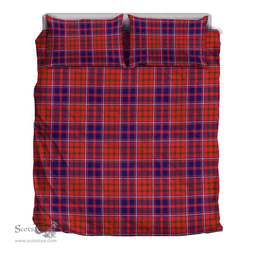 Scottish Cameron Of Lochiel Modern Clan Tartan Bedding Set - Classic Scottish Plaid Tartan Plaid