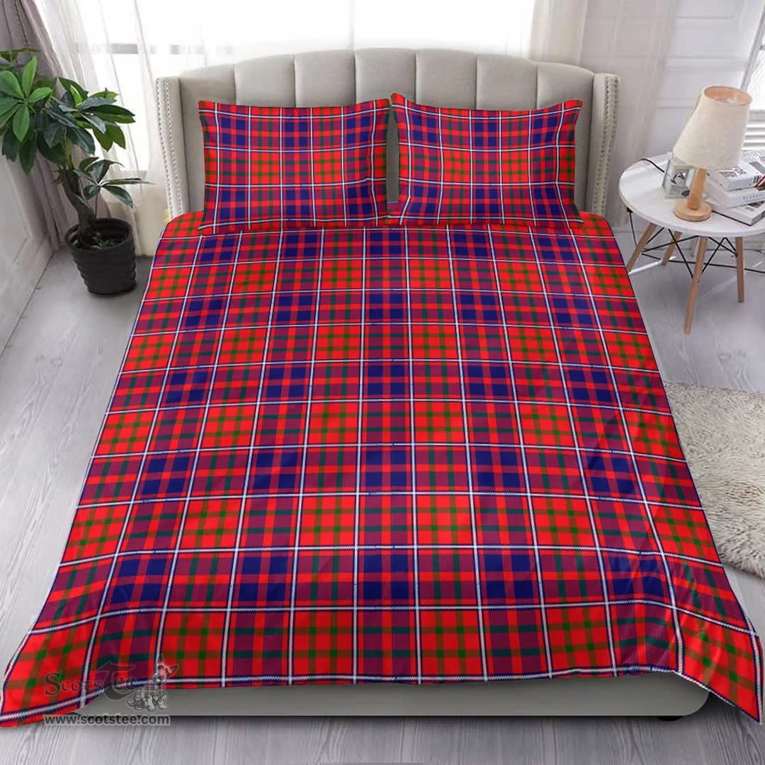 Scottish Cameron Of Lochiel Modern Clan Tartan Bedding Set - Classic Scottish Plaid Tartan Plaid