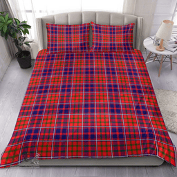 Scottish Cameron Of Lochiel Modern Clan Tartan Bedding Set - Classic Scottish Plaid Tartan Plaid