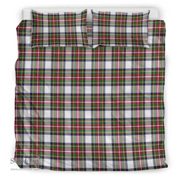 Scottish Stewart Dress Modern Clan Tartan Bedding Set - Classic Scottish Plaid Tartan Plaid
