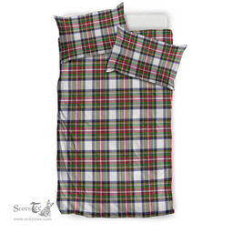 Scottish Stewart Dress Modern Clan Tartan Bedding Set - Classic Scottish Plaid Tartan Plaid