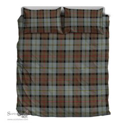 Scottish Macleod Of Harris Weathered Clan Tartan Bedding Set - Classic Scottish Plaid Tartan Plaid