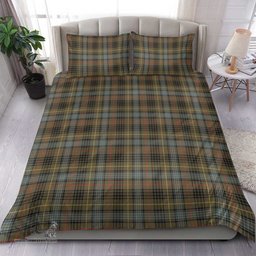 Scottish Stewart Hunting Weathered Clan Tartan Bedding Set - Classic Scottish Plaid Tartan Plaid