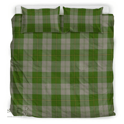 Scottish Cunningham Dress Green Dancers Clan Tartan Bedding Set - Classic Scottish Plaid Tartan Plaid