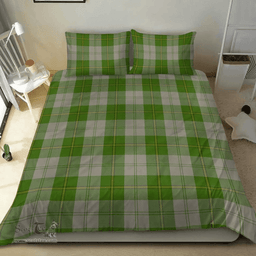 Scottish Cunningham Dress Green Dancers Clan Tartan Bedding Set - Classic Scottish Plaid Tartan Plaid