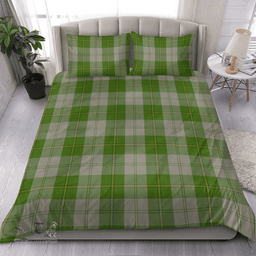 Scottish Cunningham Dress Green Dancers Clan Tartan Bedding Set - Classic Scottish Plaid Tartan Plaid