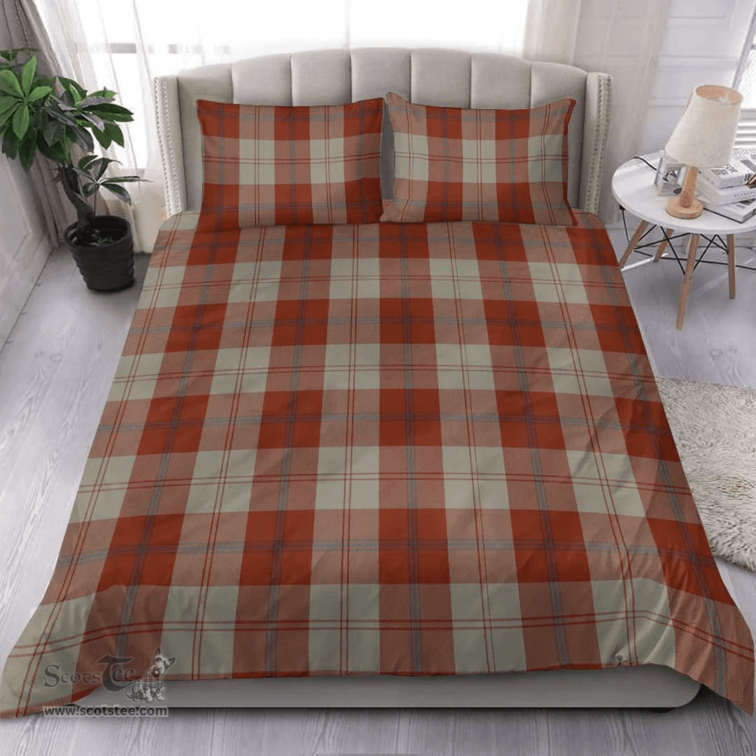 Scottish Davidson Dress Dancers Clan Tartan Bedding Set - Classic Scottish Plaid Tartan Plaid
