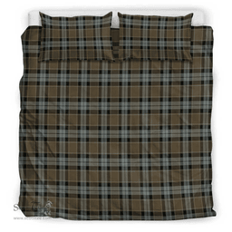 Scottish Graham Of Menteith Weathered Clan Tartan Bedding Set - Classic Scottish Plaid Tartan Plaid