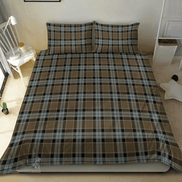 Scottish Graham Of Menteith Weathered Clan Tartan Bedding Set - Classic Scottish Plaid Tartan Plaid