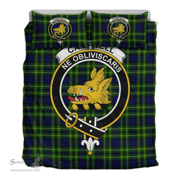 Scottish Campbell of Breadalbane Modern Clan Tartan Bedding Set - Crest Classic Scottish Plaid Tartan Plaid