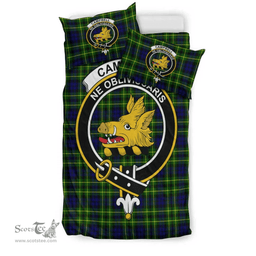 Scottish Campbell of Breadalbane Modern Clan Tartan Bedding Set - Crest Classic Scottish Plaid Tartan Plaid