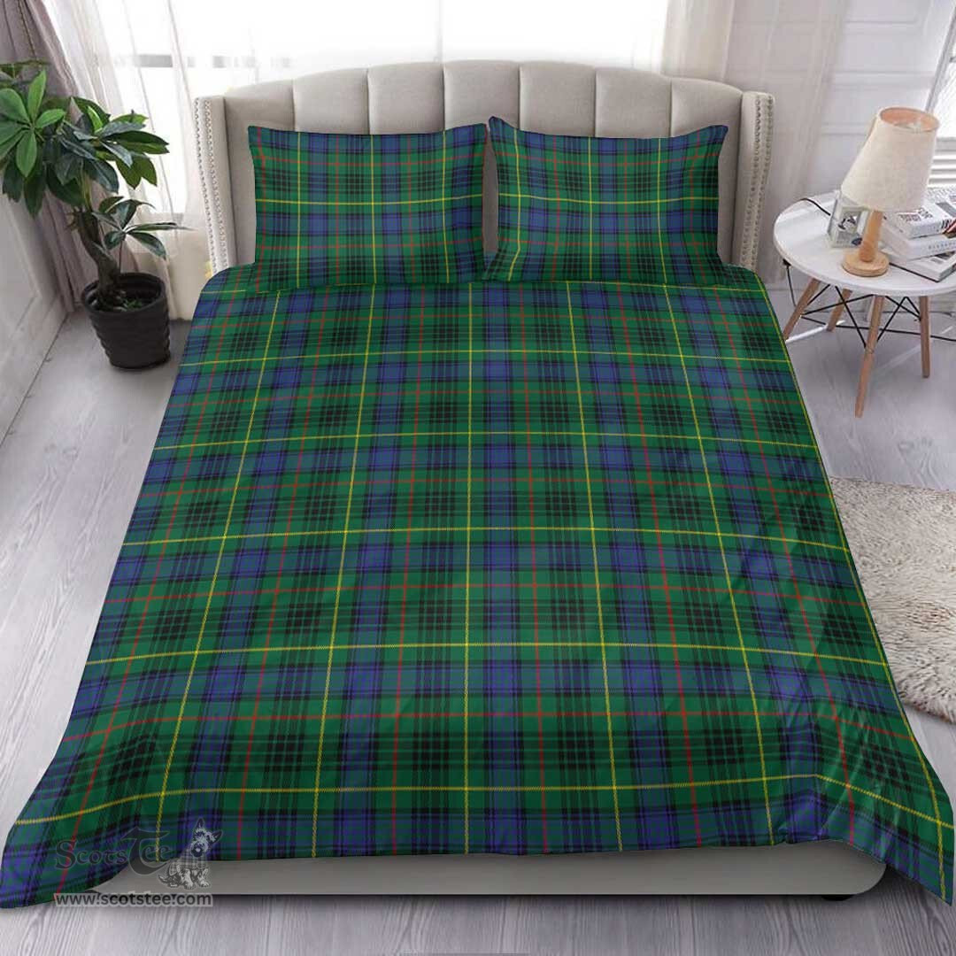 Scottish Stewart Hunting Modern Clan Tartan Bedding Set - Classic Scottish Plaid Tartan Plaid