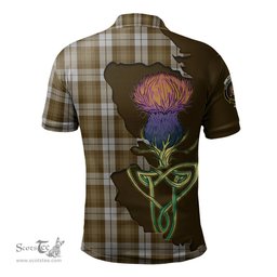 Scottish Baillie Dress Clan Tartan with Thistle and Scotland Map Tartan Plaid Polo Shirt Scottish Plaid Tartan Plaid - ScotsTee - scotstee.com